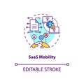 SaaS mobility concept icon