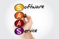 SAAS - Software As A Service, acronym