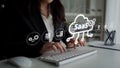 SaaS Software as a Service Platform Cloud System Muxer Royalty Free Stock Photo