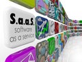 SaaS Software as a Service Program App Tiles License Application