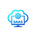 Saas vector icon for web