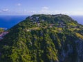 Saba mountain aerial view, Saba, Caribbean Netherlands Royalty Free Stock Photo