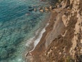 Sabah Nassar`s Rock at Raouche in Beirut, Lebanon. known as the Pigeons` Rock. Beautiful nature and sea. Lebanon attractions