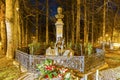 Sabala and Chalubinski monument at night