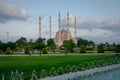 Sabanci Mosque and the park Royalty Free Stock Photo