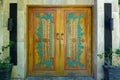 Pinto Aceh pattern. Famous traditional decoration and motif of aceh. Carved wooden door