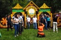 Sabantui celebration in Moscow. Visitors.