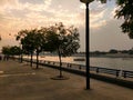 SABARMATI RIVER FRONT AT AHMEDABAD GUJARAT Royalty Free Stock Photo