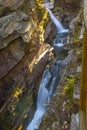 Sabbaday Falls in White Mountain, New Hampshire, USA Royalty Free Stock Photo