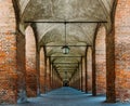 Sabbioneta, Mantua, Italy, the colonnade known as La Galleria, Italy. Royalty Free Stock Photo