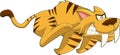 Saber Tooth Tiger Animal Cartoon Character Running