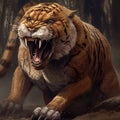 Saber-tooth tiger