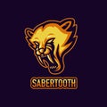 Sabertooth Esport Logo Concept Royalty Free Stock Photo