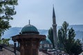 The Sabilj fountain and Mosque at Bascarsija square, Sarajevo Royalty Free Stock Photo