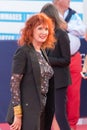 Sabine Azema, french actress, on the red carpet at the 43rd Deauville American Film festival