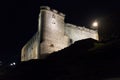 Sabiote village castle at night, Jaen, Spain Royalty Free Stock Photo