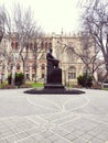 Sabir monument at Sabir Garden Baku, Azerbaijan Royalty Free Stock Photo