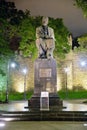 Sabir square, Baku, Azerbaijan at night Royalty Free Stock Photo