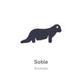 sable icon. isolated sable icon vector illustration from animals collection. editable sing symbol can be use for web site and