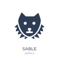 Sable icon. Trendy flat vector Sable icon on white background fr