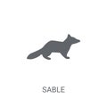 Sable icon. Trendy Sable logo concept on white background from a