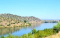 Sabor River in Douro hills Royalty Free Stock Photo