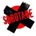 Sabotage rubber stamp Royalty Free Stock Photo