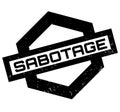 Sabotage rubber stamp Royalty Free Stock Photo