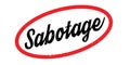 Sabotage rubber stamp Royalty Free Stock Photo