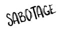 Sabotage rubber stamp Royalty Free Stock Photo