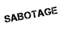 Sabotage rubber stamp Royalty Free Stock Photo