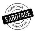 Sabotage rubber stamp Royalty Free Stock Photo