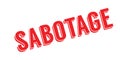 Sabotage rubber stamp Royalty Free Stock Photo