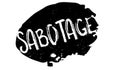 Sabotage rubber stamp Royalty Free Stock Photo