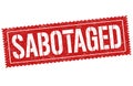 Sabotage sign or stamp