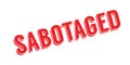 Sabotaged rubber stamp Royalty Free Stock Photo