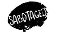 Sabotaged rubber stamp Royalty Free Stock Photo