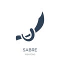 sabre icon in trendy design style. sabre icon isolated on white background. sabre vector icon simple and modern flat symbol for