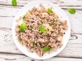 Sabudana and kuttu Khichdi Royalty Free Stock Photo