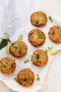 Sabudana Vada / Sago Tapioca pearl fritters - Indian Navratri fasting food Royalty Free Stock Photo