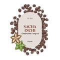 Sacha inchi superfood label template