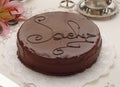 Sacher cake Royalty Free Stock Photo