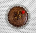 Sacher cake, delicious chocolate pastry