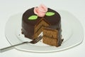 Sacher chocolate cake Royalty Free Stock Photo