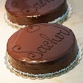 Sacher Torte Austrian Pastry Royalty Free Stock Photo