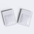 Sachet white color and realistic texture with a look good wrap Royalty Free Stock Photo