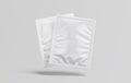 Sachet white color and realistic texture with a look good wrap Royalty Free Stock Photo