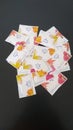 Sachets of caster sugar to sweeten coffee or tea!