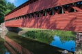 Sachs Bridge Close up With Reflection in the Water in Gettysburg, Pennsylvania Royalty Free Stock Photo