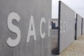 Sachsenhausen camp Memorial Museum entrance Royalty Free Stock Photo